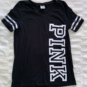 PINK v-neck tee